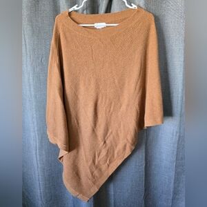 Lovers + Friends Revolve Granger Poncho In Camel Knit Women’s Sz M Nursing Cover